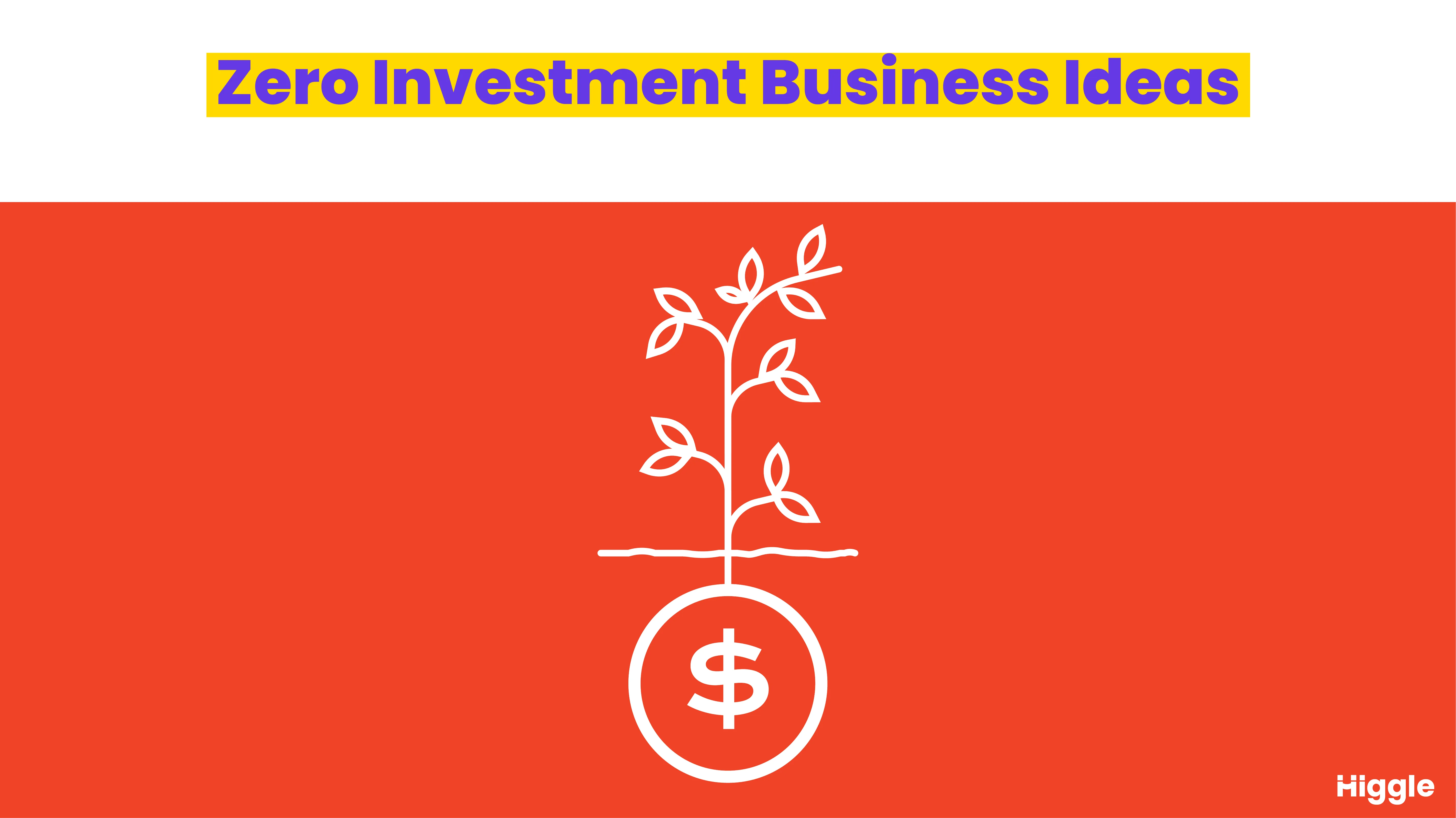 zero investment business ideas in india